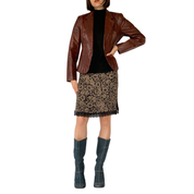 Vintage 1970s Leather Blazer (S)