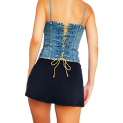 Rocawear Denim Corset Top (M)