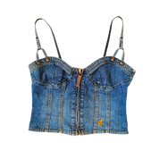 Rocawear Denim Corset Top (M)