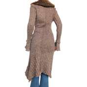 Furry Knit Duster Cardigan (S/M)