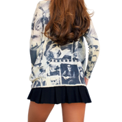 Rare Printed Artworks Silk & Cashmere Graphic Sweater (M/L)