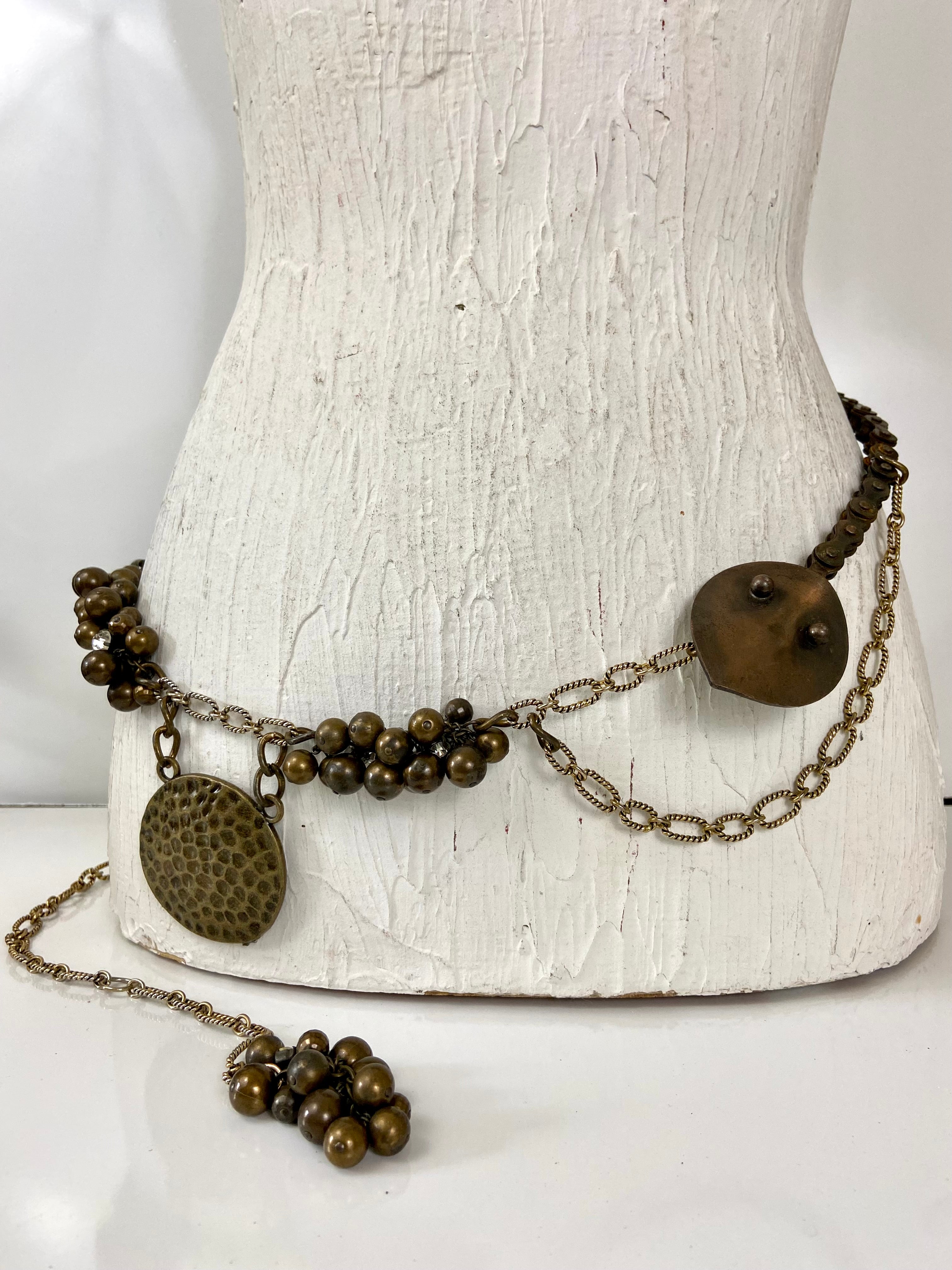 Bronze ton chain belt