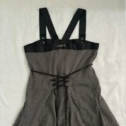 Vintage French Pinstripe Parachute Dress (M)