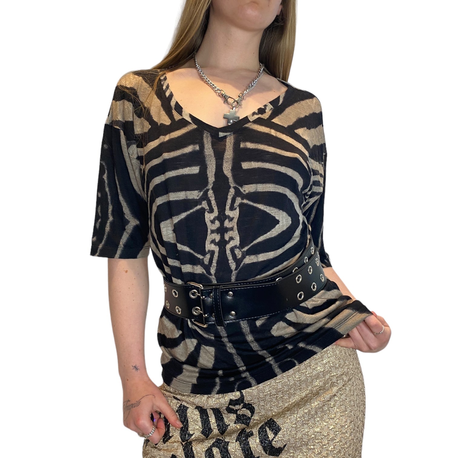 Vintage Roberto Cavalli Drape Top (M)