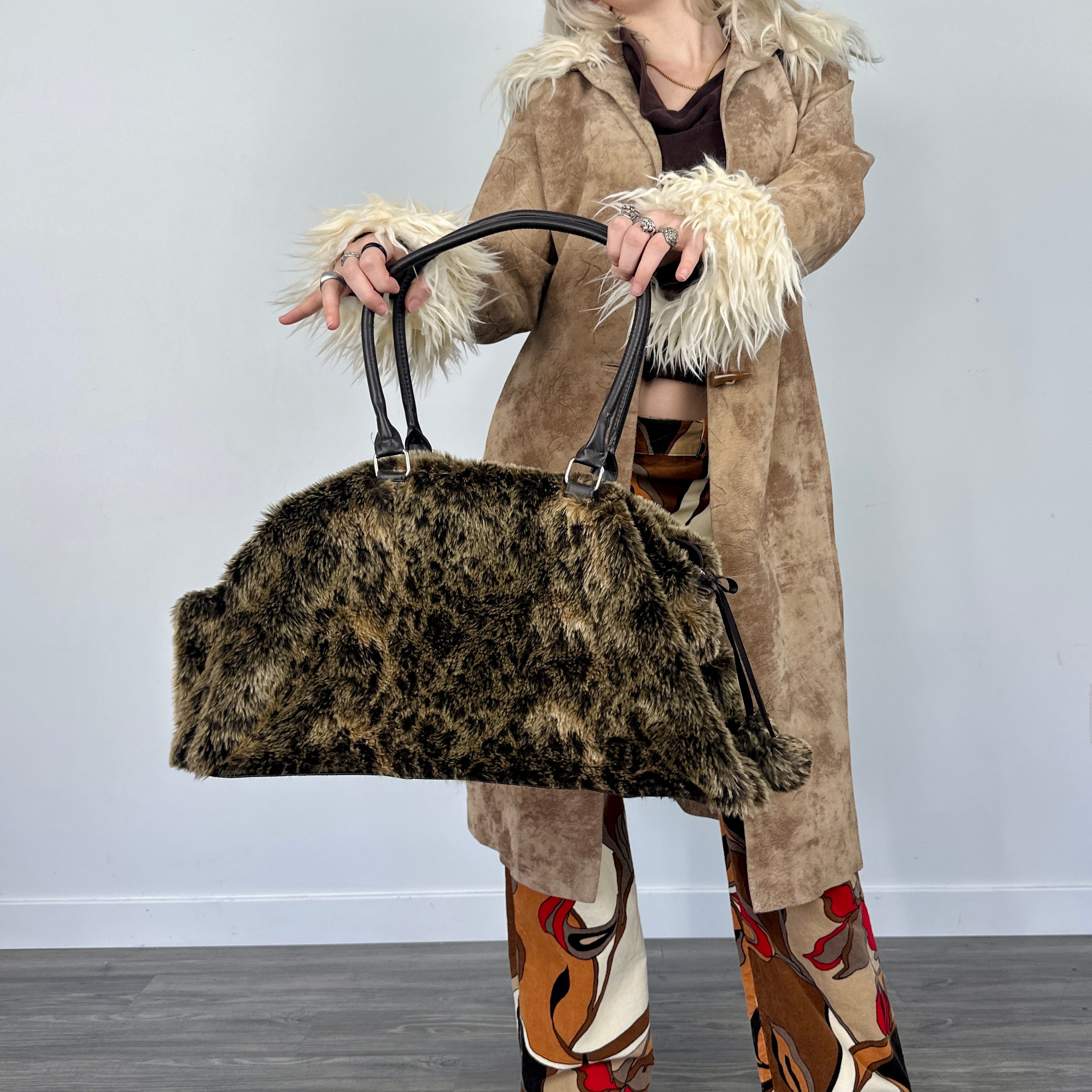 Faux Fur Oversized Purse