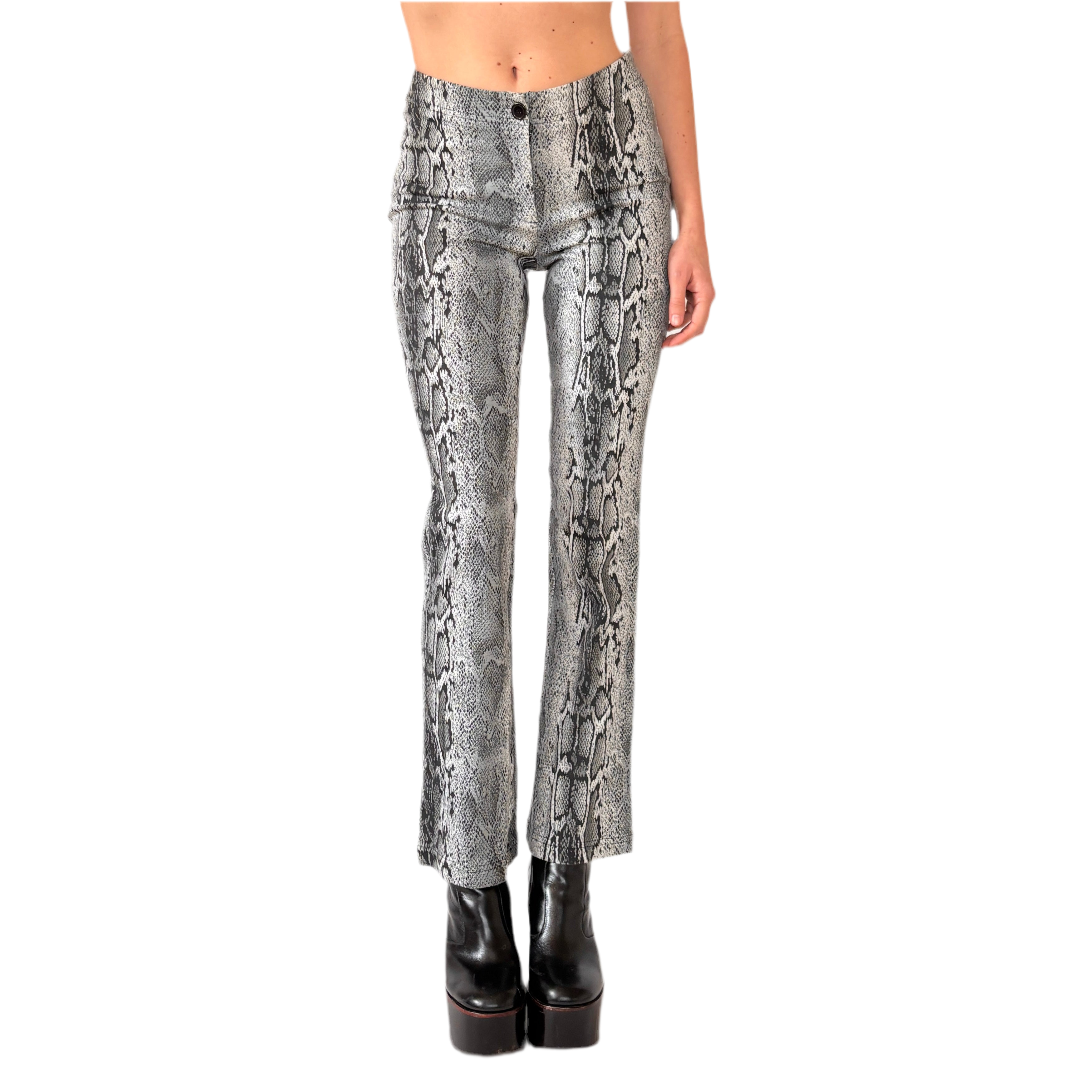 90s Snakeskin Trousers (XS/S)