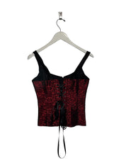 Marooned zip up corset tank - medium