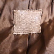 Y2K Italian Brown Leather Jacket (M)