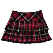 2000s Plaid Ruffle Mini (S)