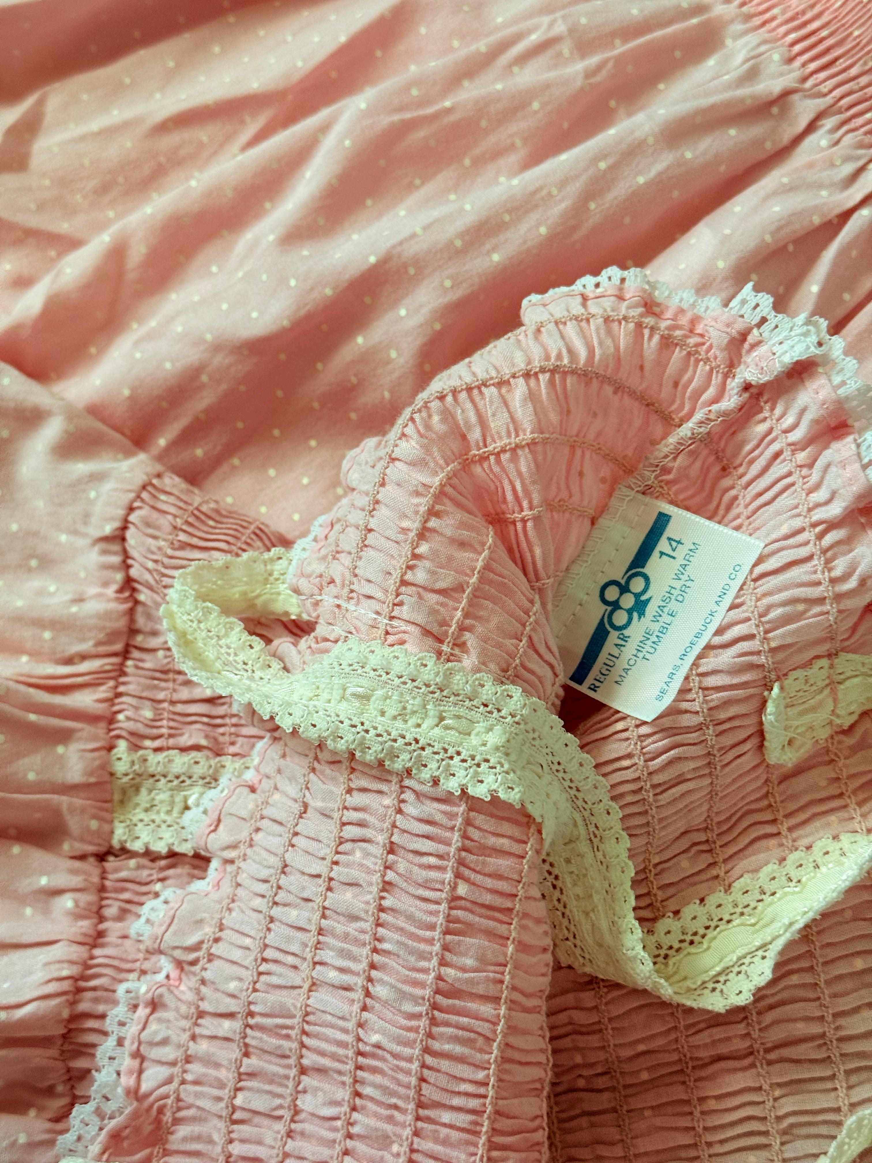 VTG sears coquette skirt set (XS/S)