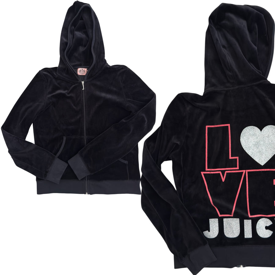 Y2K Juicy Couture Velour Zip Up (M)