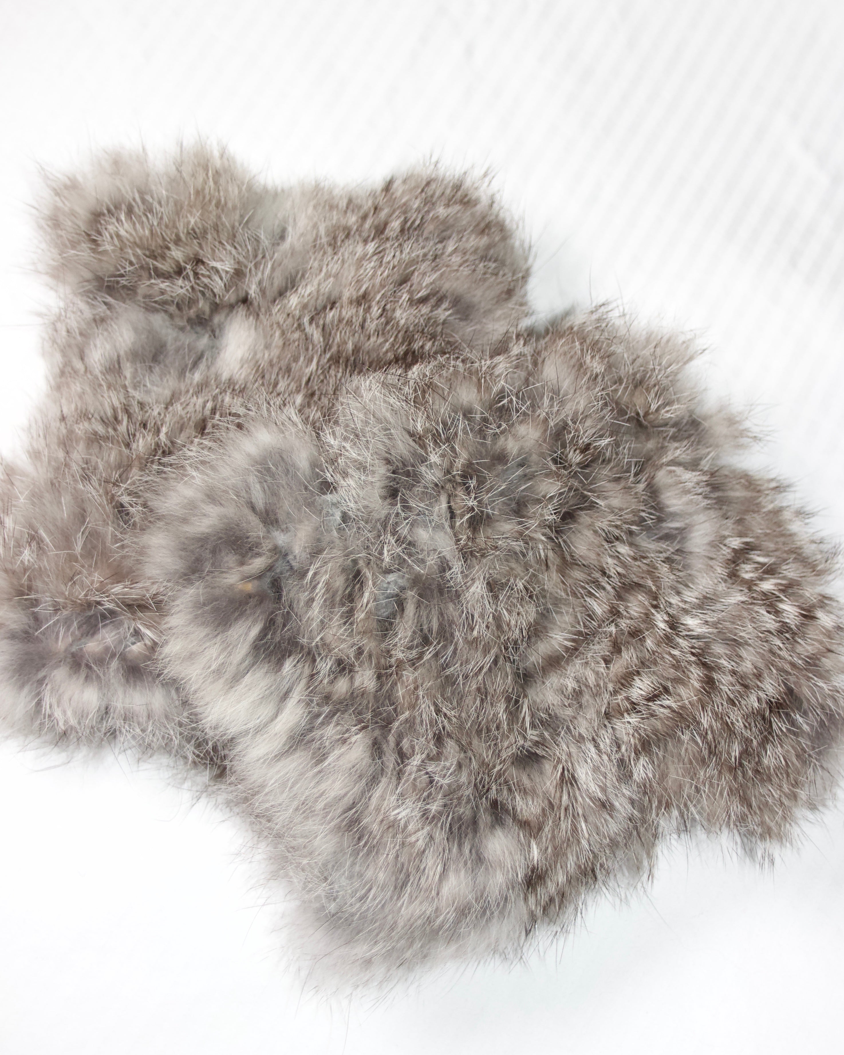 Japanese Rabbit Fur Poncho & Gloves Set (S)