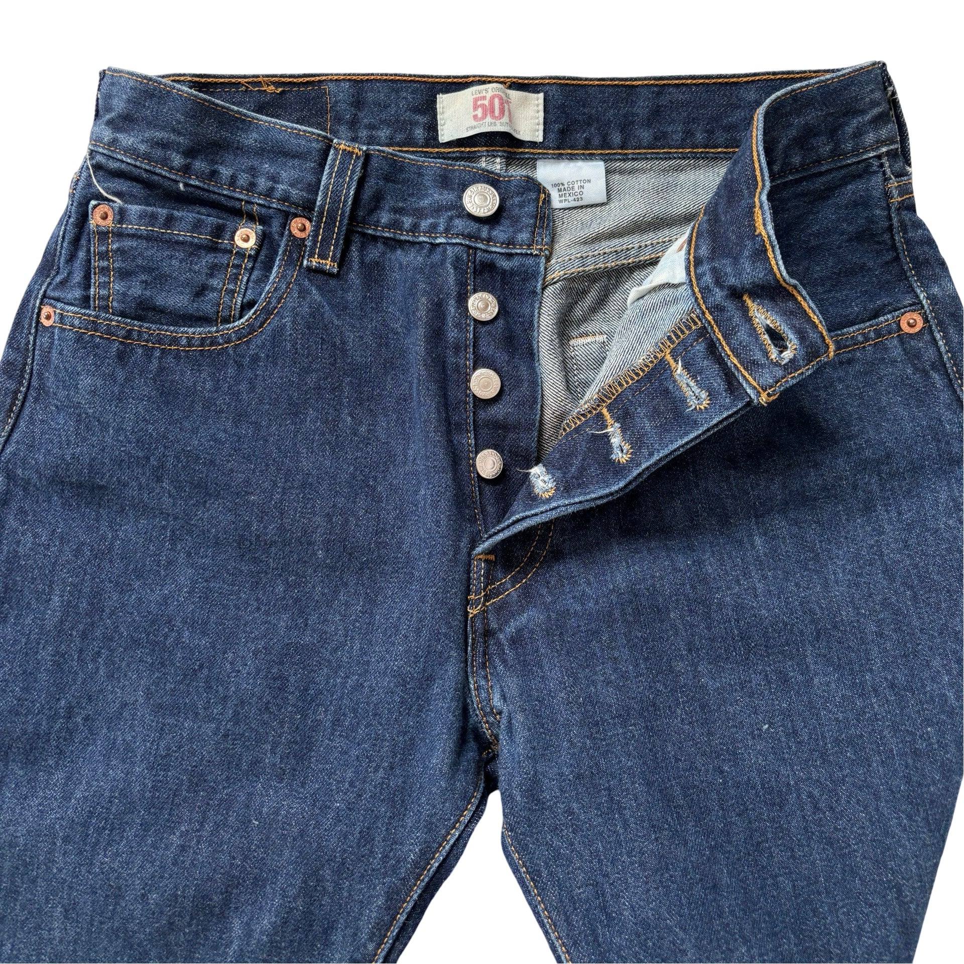 Levi’s Dark Wash 501s (S)