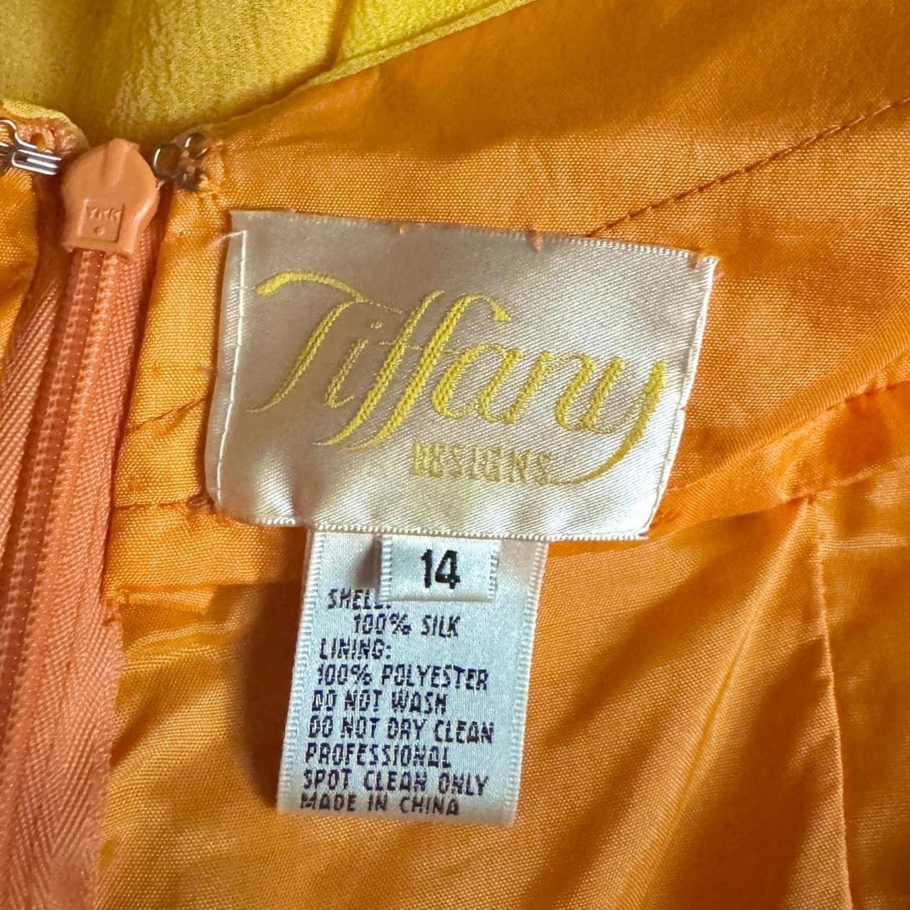 Y2K Silk Sunset Gradient Gown (L)