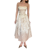 Vintage Bridal Strapless Grown