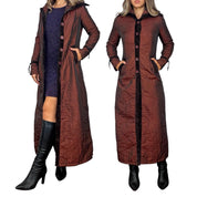 Vintage Burgundy Iridescent Trench (S/M)