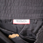 Y2K Gray Plaid Wool Mini Skirt (S)