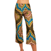 Vintage Mandala Print Capris (XS/S)