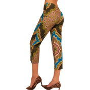 Vintage Mandala Print Capris (XS/S)