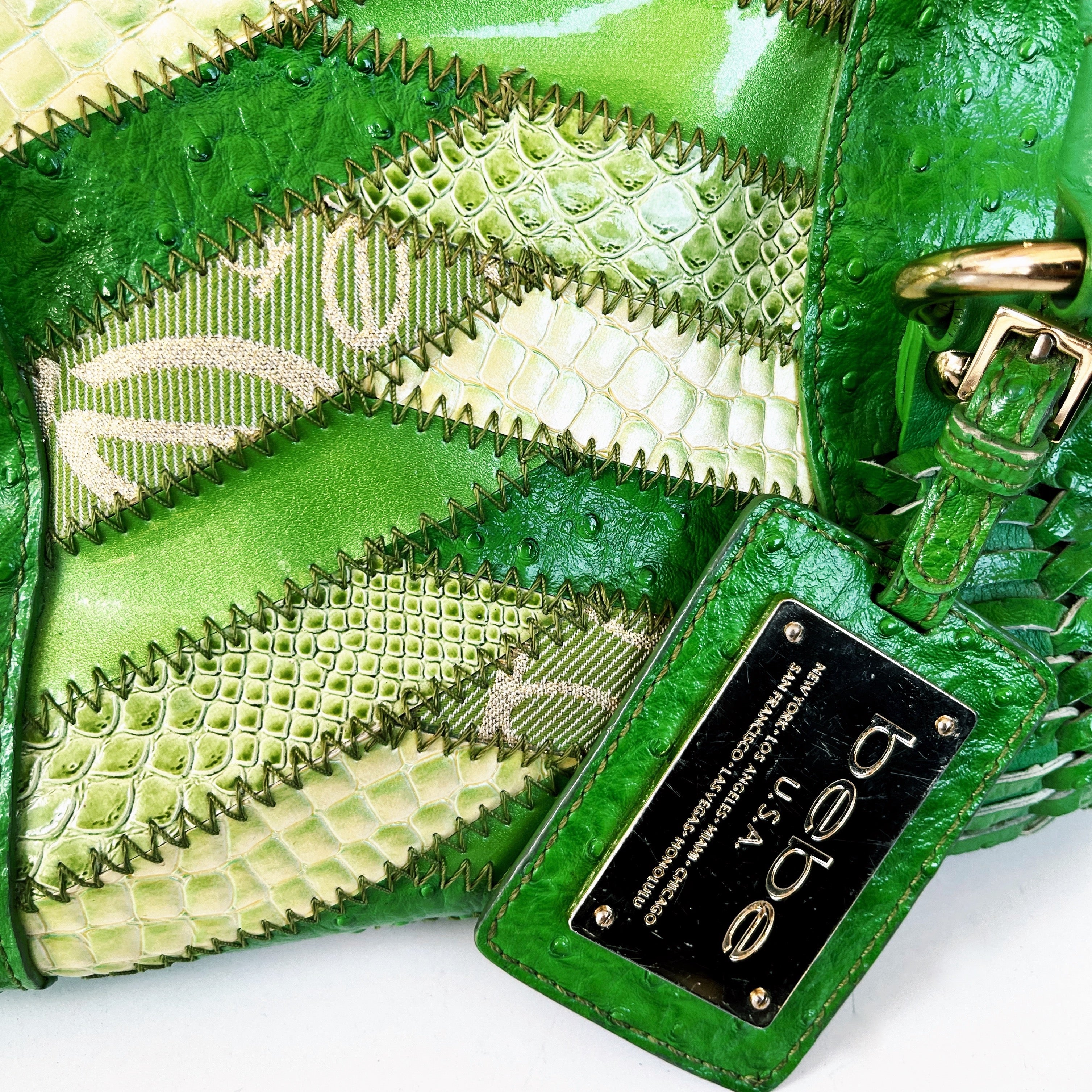 Bebe Patchwork Leather Bag