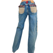 Vintage Funky Cargo Style Jeans (XS/S)