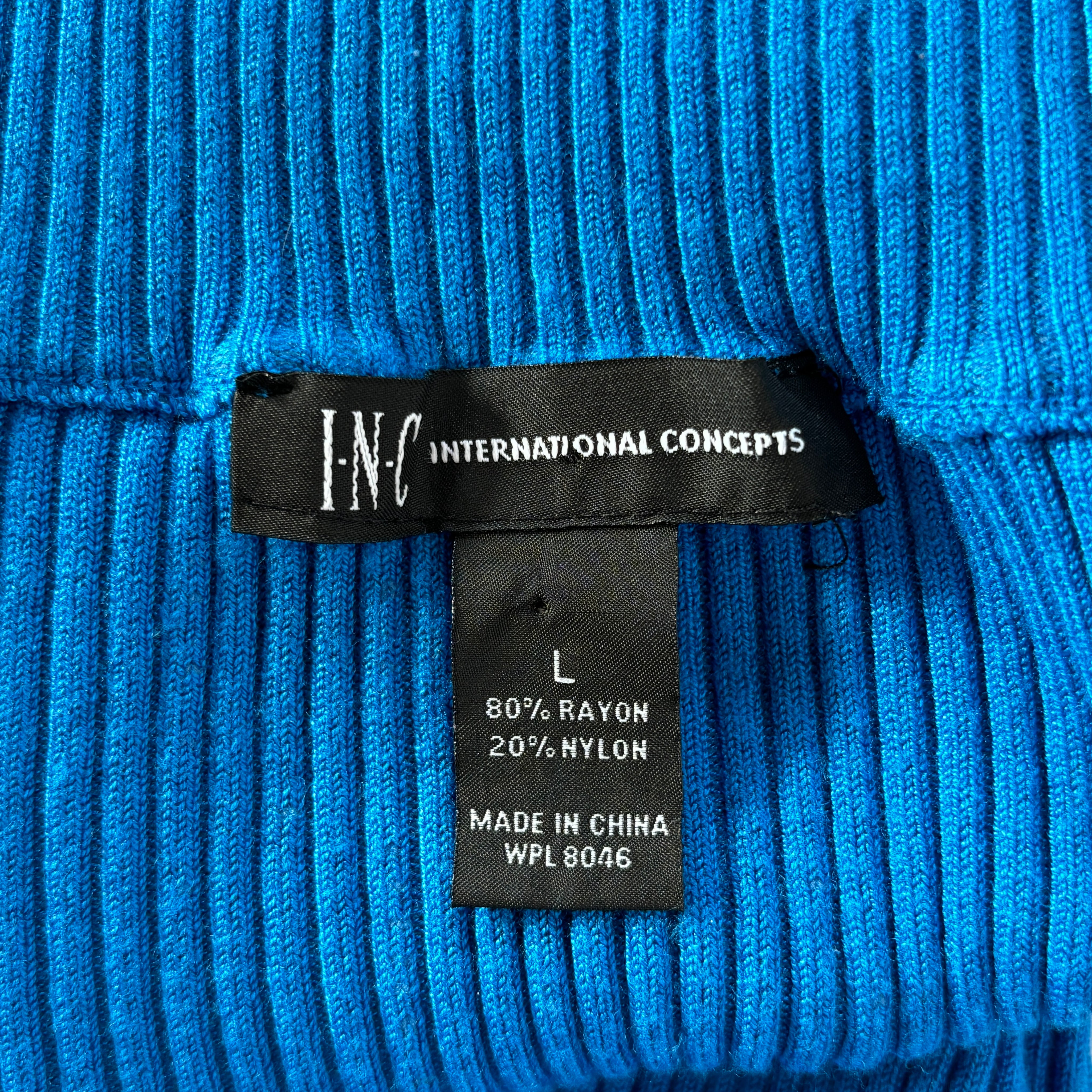 2000s Royal Blue Ribbed Knit (S/M)