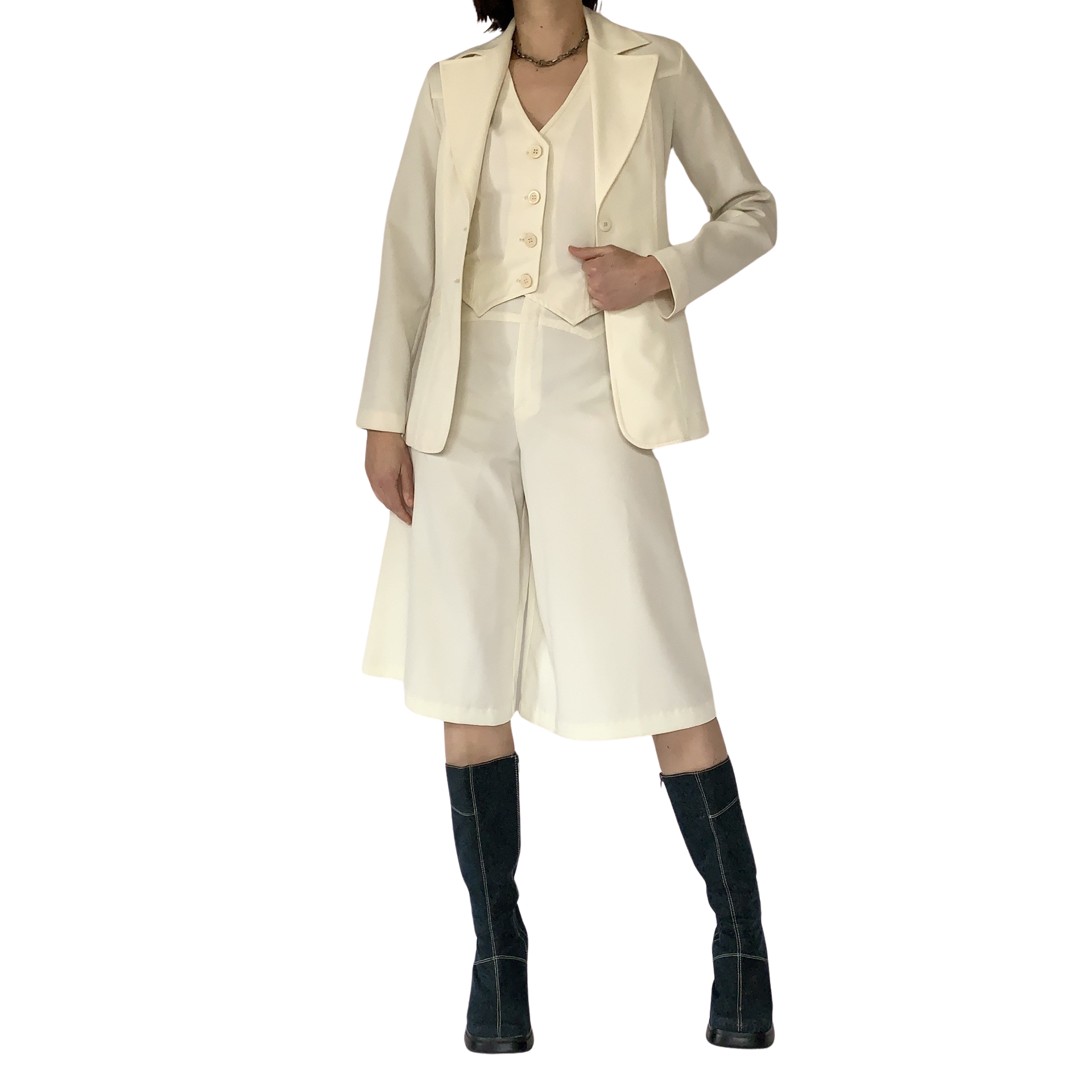 Vintage 1970s Three-Piece Suit (XXS)