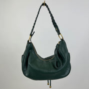 Micheal Kors Forest Green Leather Bag