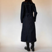 90s Denim Trench Coat (S/M)