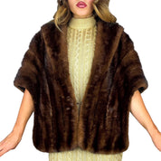 1950s Mink Fur Capelet (M)