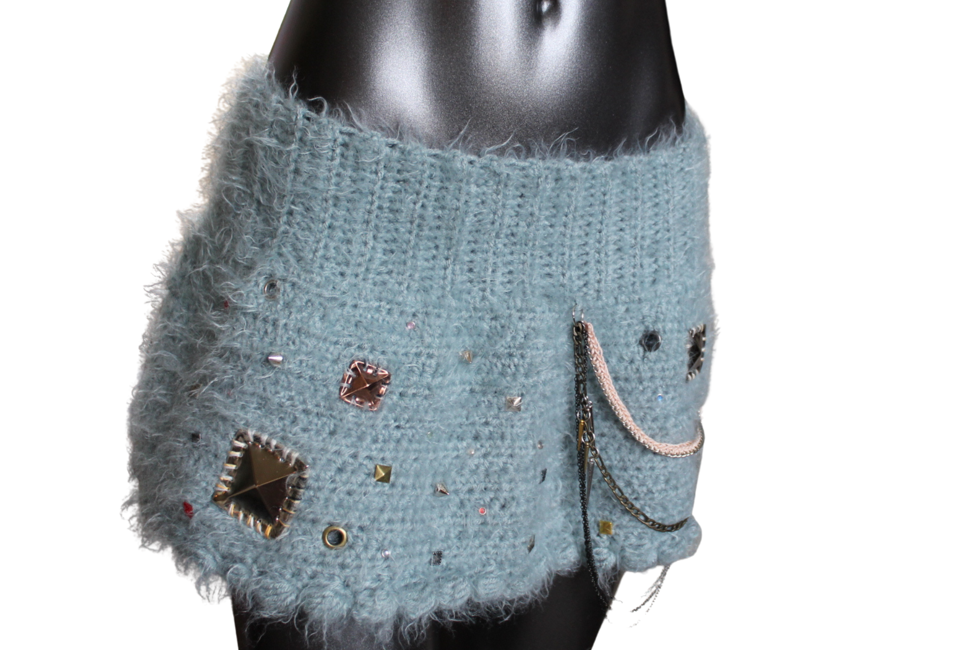 Studded Crochet Skirt (M)