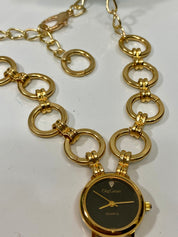 Cute round watch choker