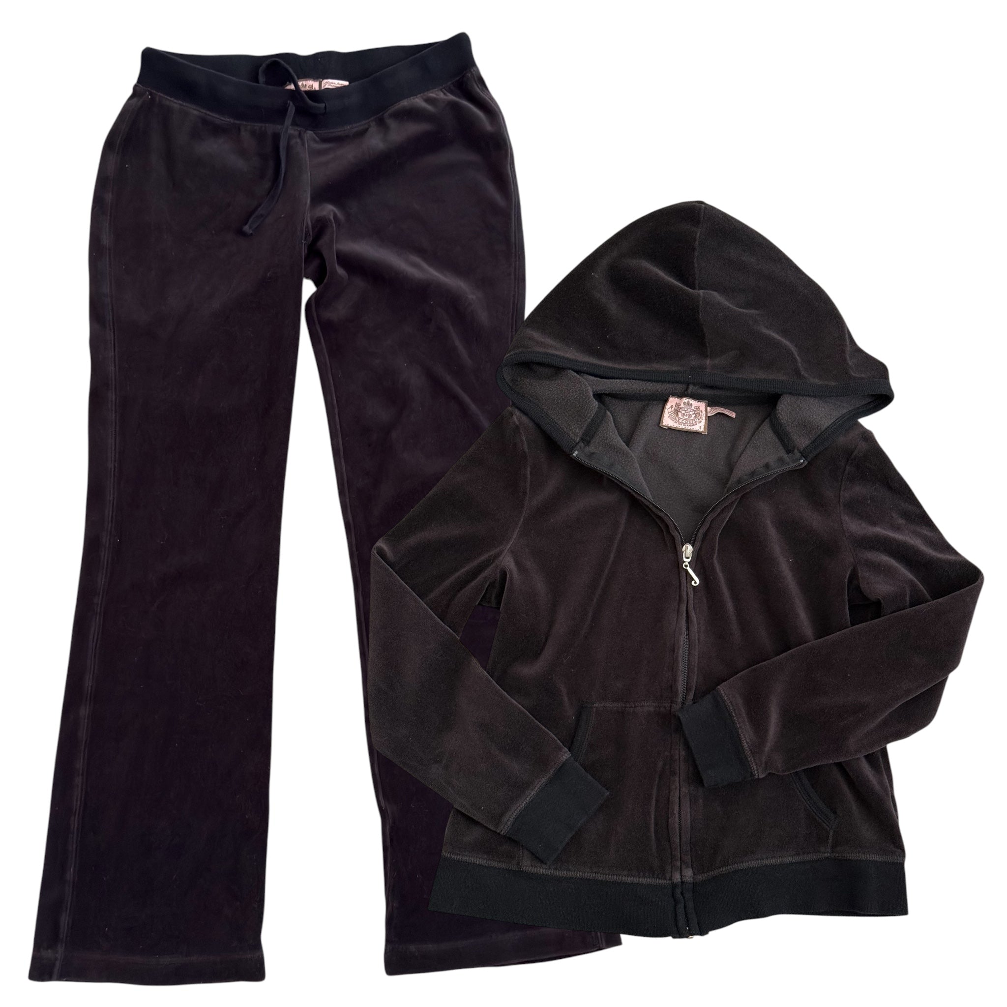 iconic vintage Juicy Couture velour tracksuit set (S)
