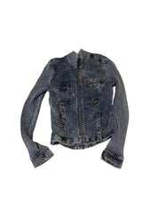 Vintage Utility Zip Up Knit (M)
