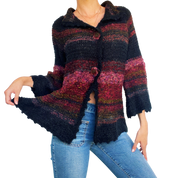 Vintage Chunky Knit Cardigan (S/M)