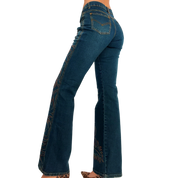 Early 2000s Embroidered Jeans (S)