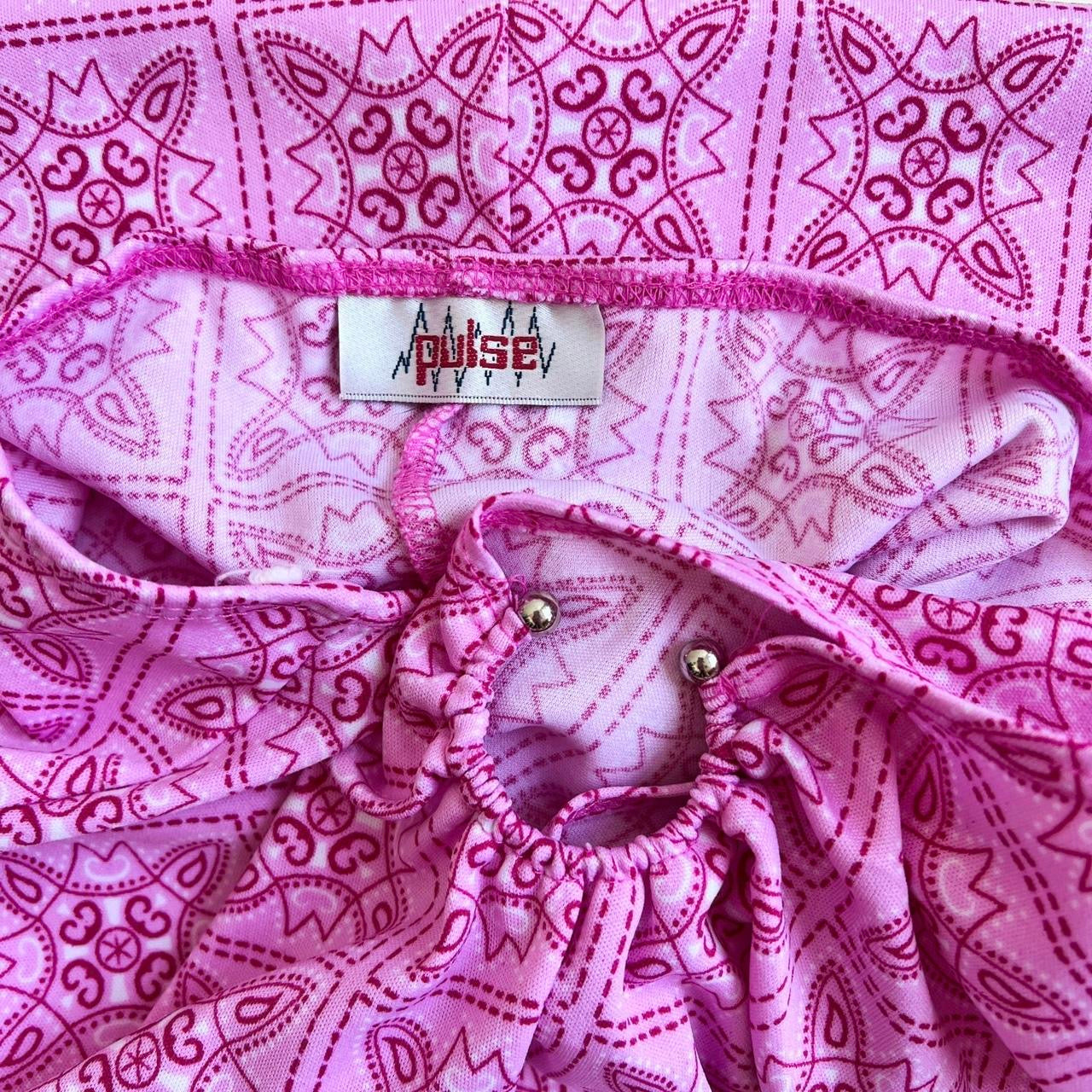 90s O-Ring Halter Mini Dress (M)