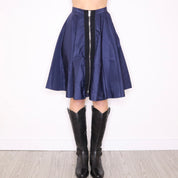 MIU MIU Navy Circle Skirt (S)