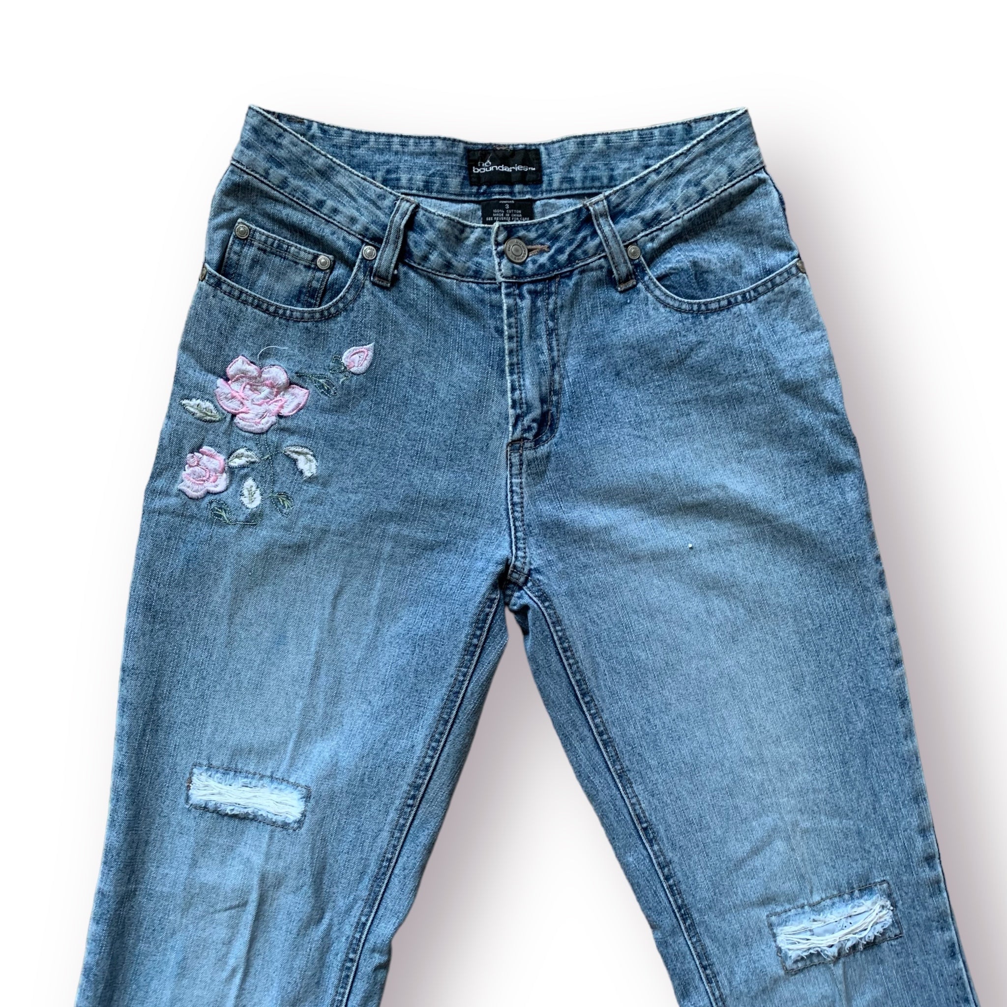 Y2K Rose Jeans (XS)
