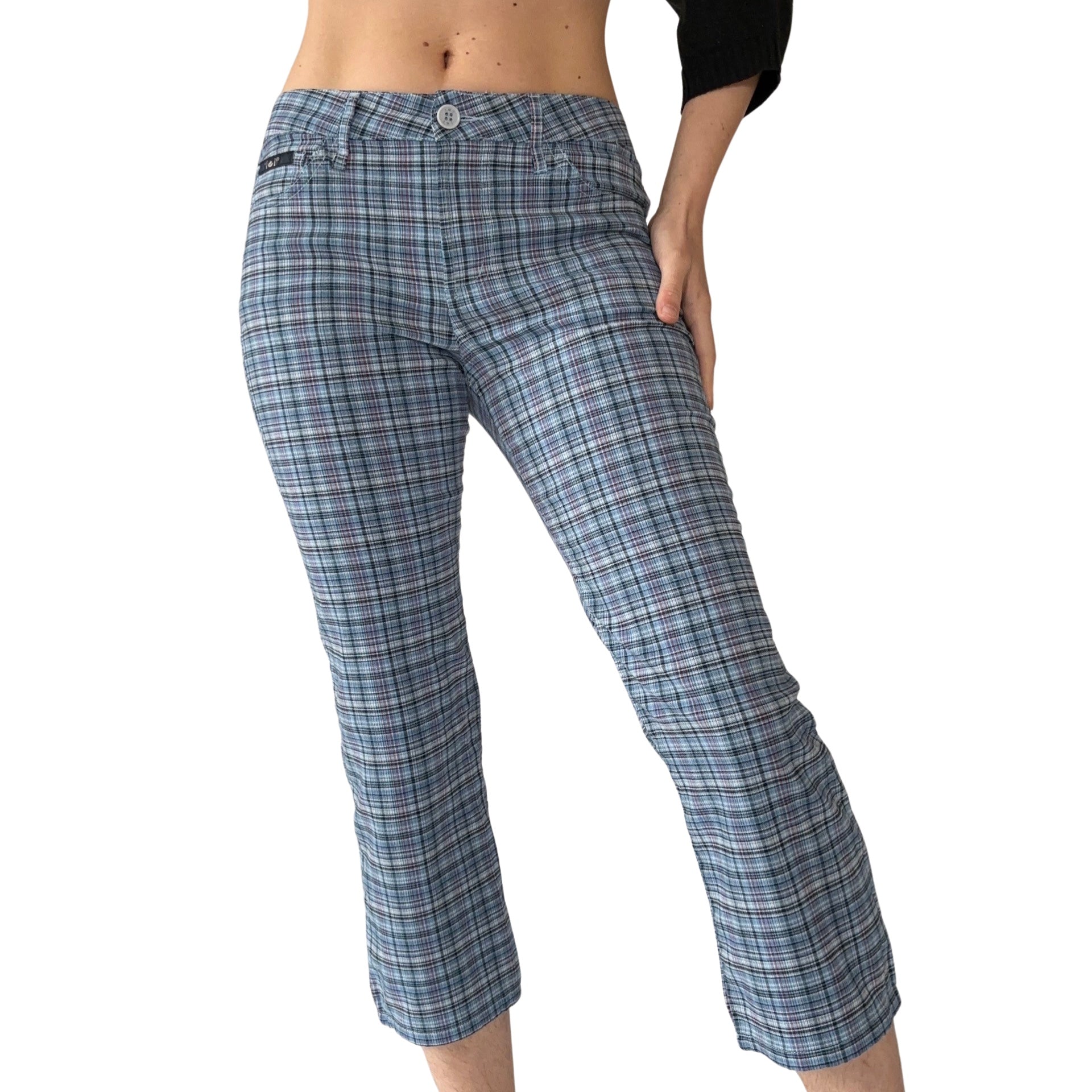 2000s Plaid Capris (XS/S)