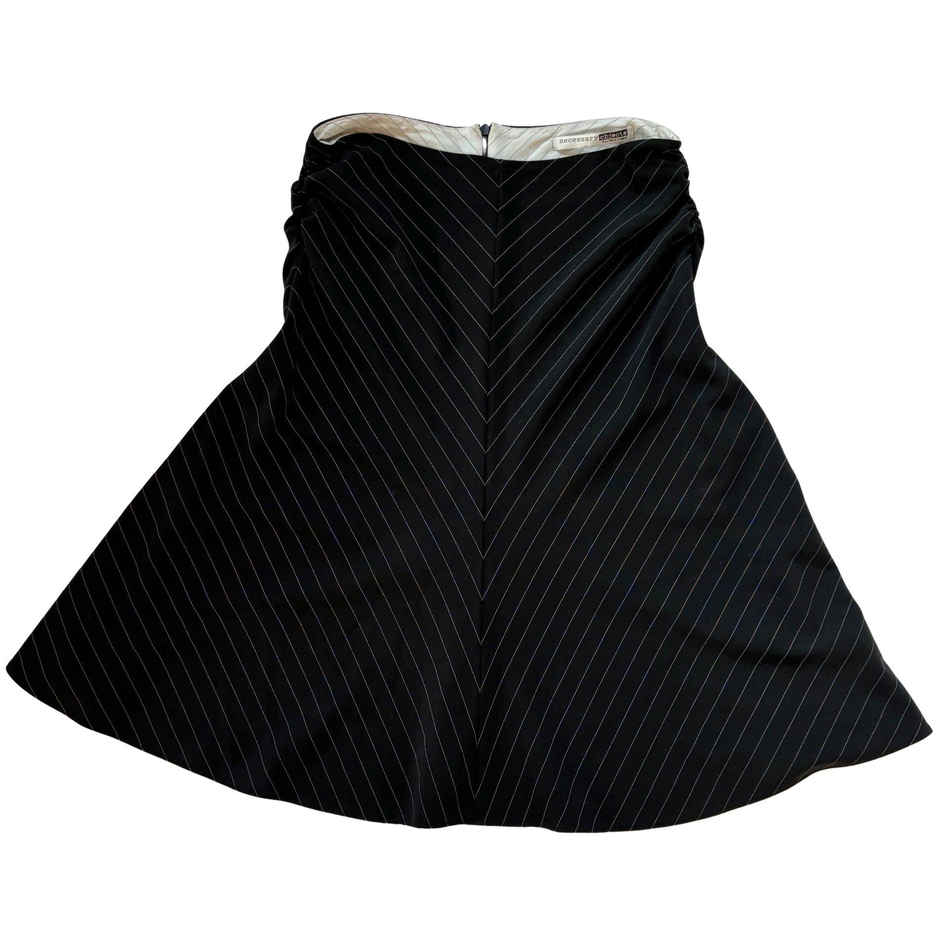 90s Pinstripe Midi Skirt (S)