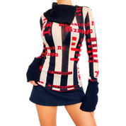 Isabel De Pedro Sheer Graphic Sweater Top (S)
