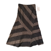 Frayed Striped Maxi Skirt (S)