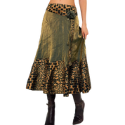 Funky Satin Midi Skirt (M)
