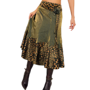 Funky Satin Midi Skirt (M)