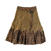 Funky Satin Midi Skirt (M)