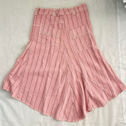 Y2K Pink Striped Skirt (M)