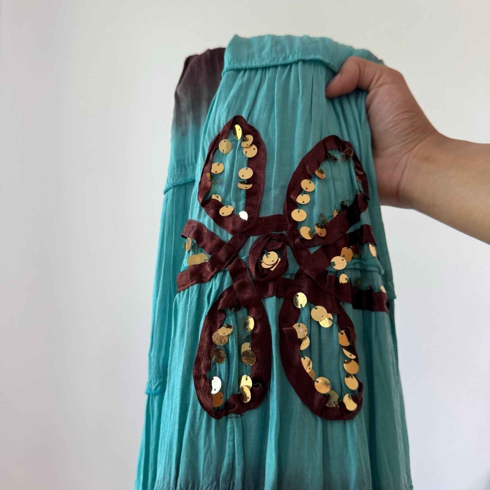 Vintage Extyn Ombre Maxi Skirt (S/M)