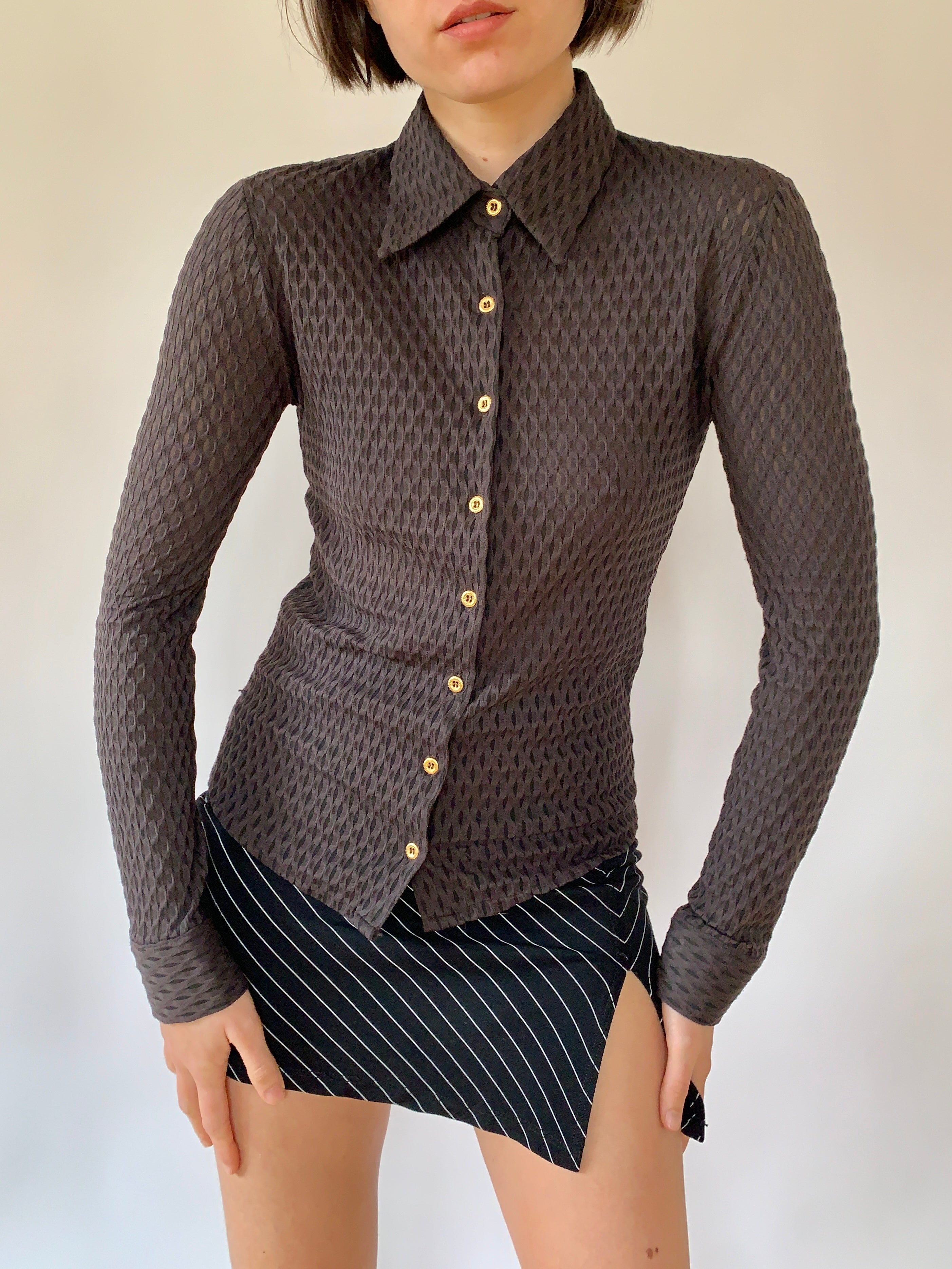 Italian Chocolate Blouse - S/M