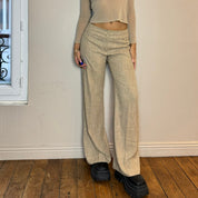 Vintage Tan Mid Rise Trousers (XS/S)